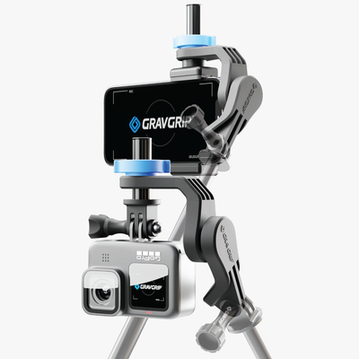 hydraulic leveling gimbal for cell phone and gopro action camera