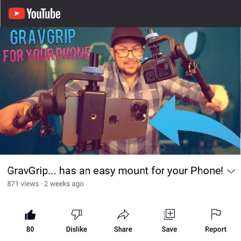 gravgrip v2 gopro action camera youtube review