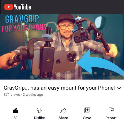 gravgrip v2 youtube cell phone review